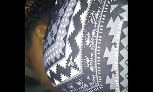 Thot from ebonysexfind.us giving blowjob in car