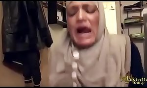hijabi maid slapped forced anal and squirting