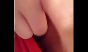 18 year old fingers herself with panties on