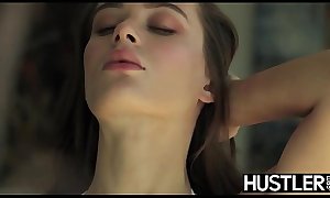 Stunning Lana Rhoades pussy stretched by rough fucking cock