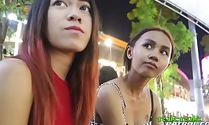 Super diminutive 18yo thai chick with bangkok bubble-butt butt rides tuktuk ft. song