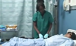 Asian guy fucks Black girl in hospital ( Japanese AMBW )