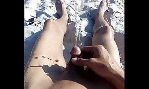 Nudist beach piss