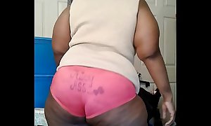 West Indie Dominican 63Inch Juicy Ass Nasty Nympho Ms Ann aka Aunt Dee Rolling her Soft Ass for her Neighbors