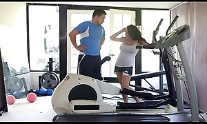 Fucking her Mouth at the Gym