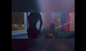 guy gets lapdance from bigassed trans in strip bar