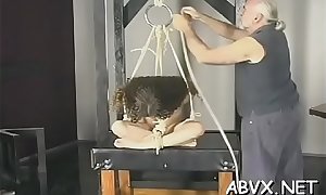 Flaming nude spanking and amateur way-out bondage porn