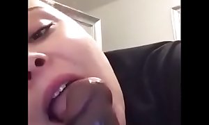 Queen Marie Gives daddy a quick blow job